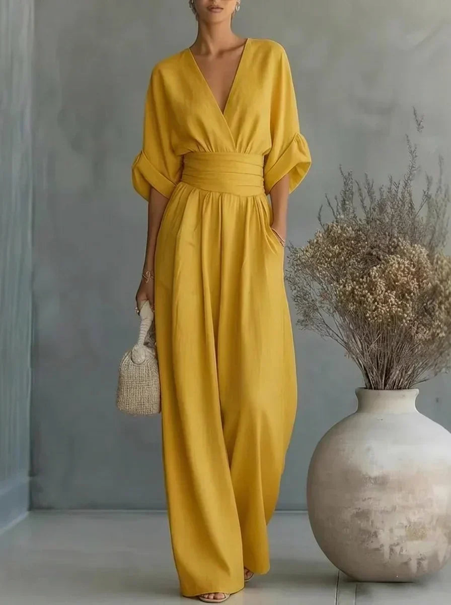 Leandra Mono Esencial con Escote en V