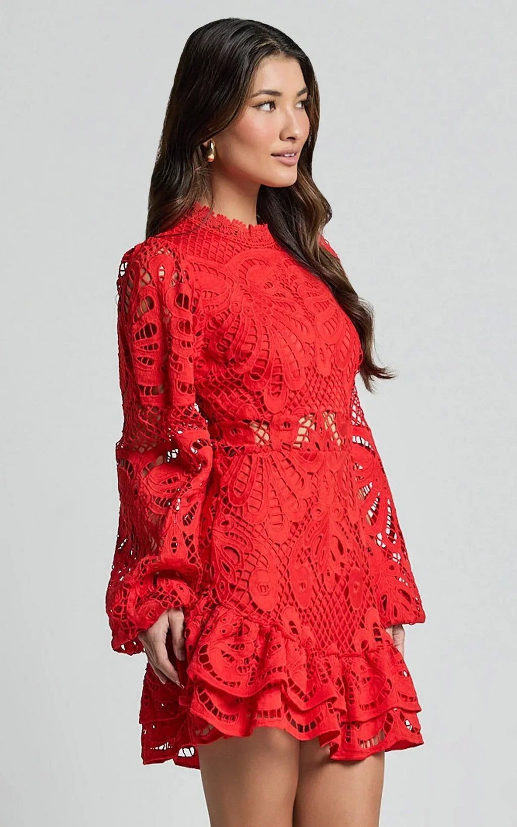 Lilly - Vestido corto elegante con cuello mao