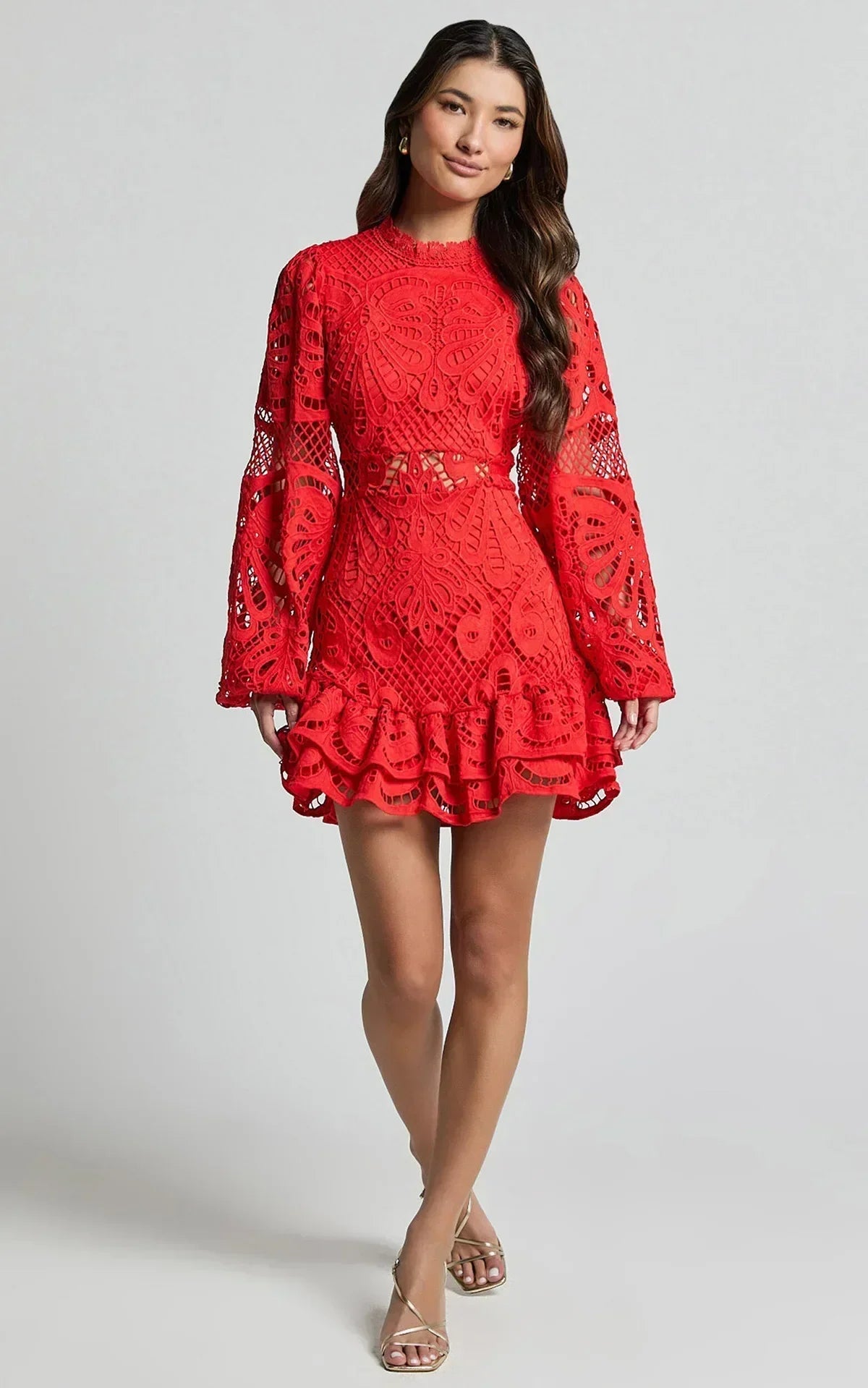Lilly - Vestido corto elegante con cuello mao
