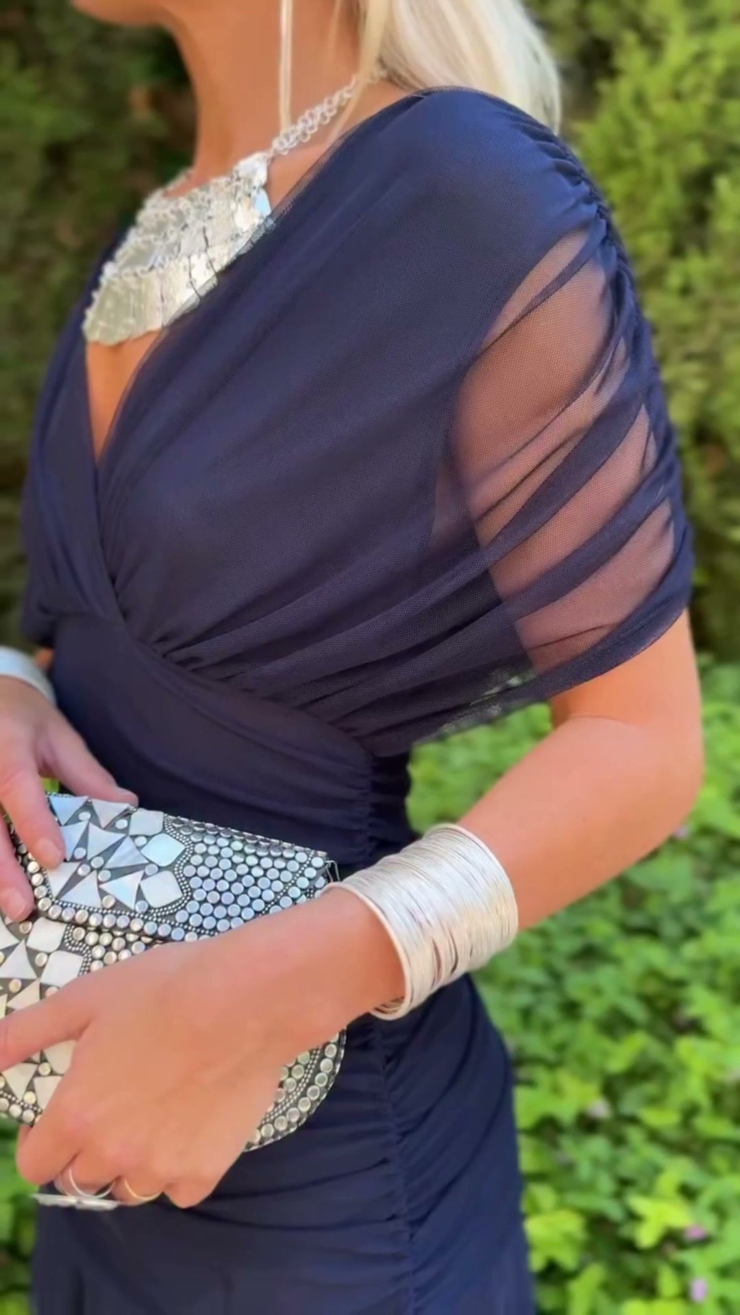 Avery - Vestido azul elegante