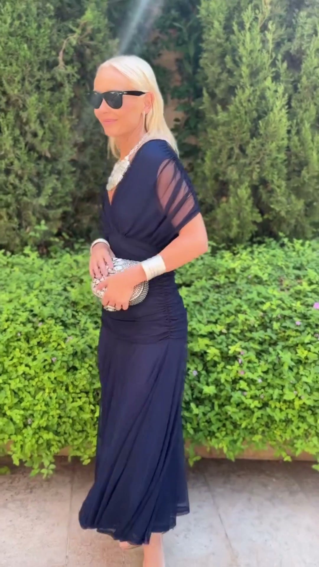 Avery - Vestido azul elegante