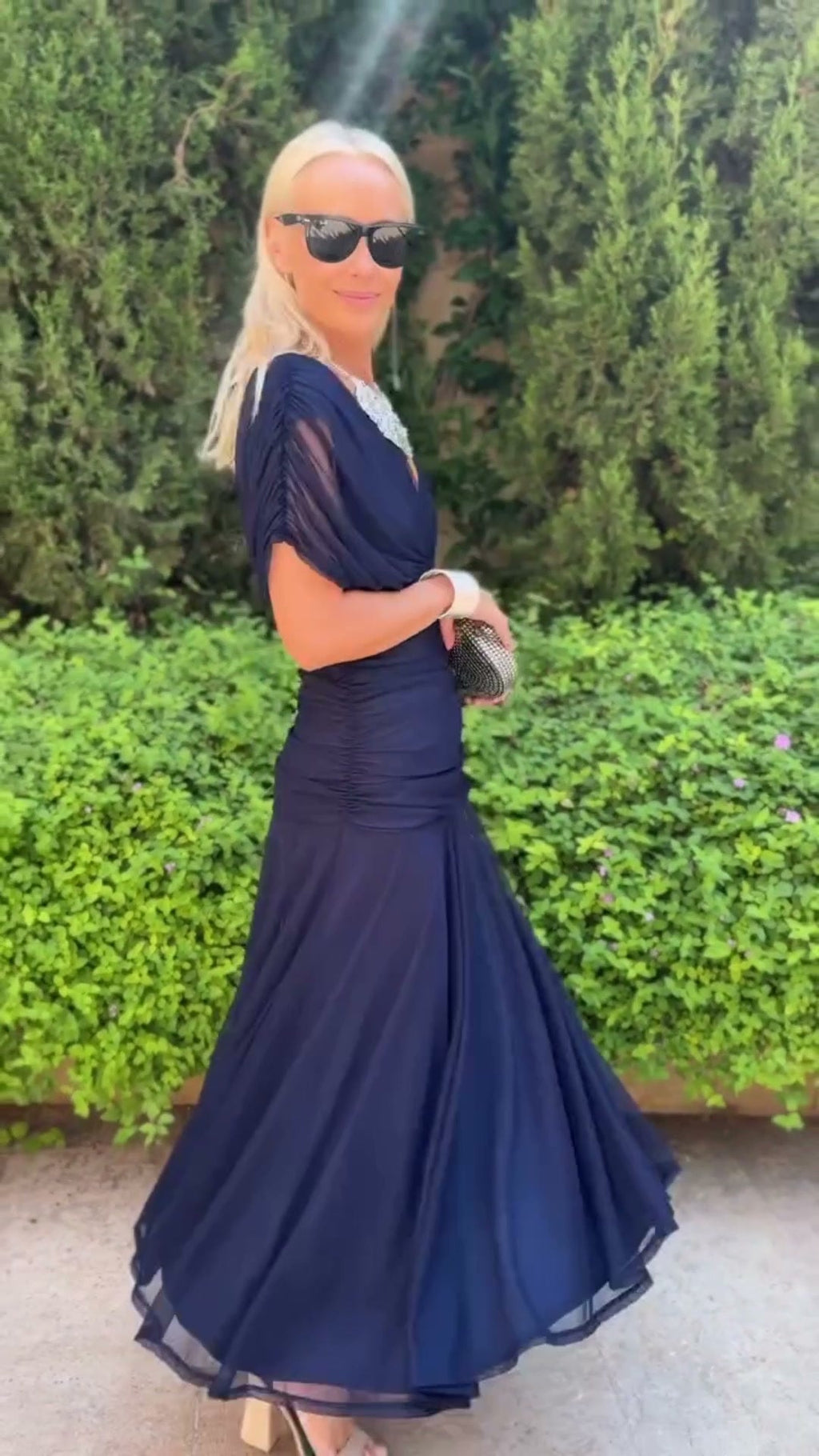 Avery - Vestido azul elegante