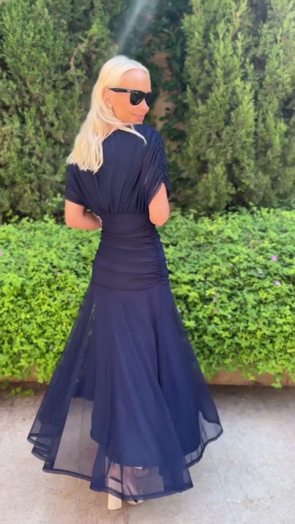 Avery - Vestido azul elegante