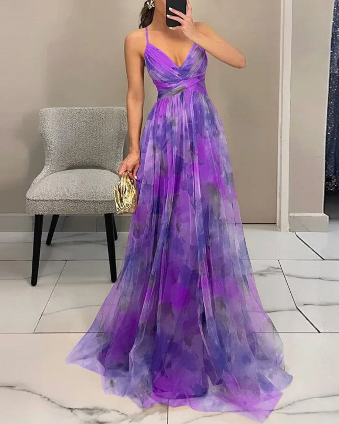 Bella - Vestido largo floral elegante