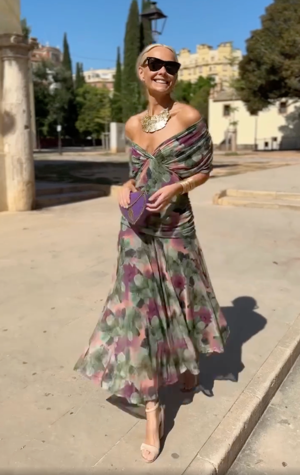 Sophia - Vestido plisado elegante que disimula el vientre