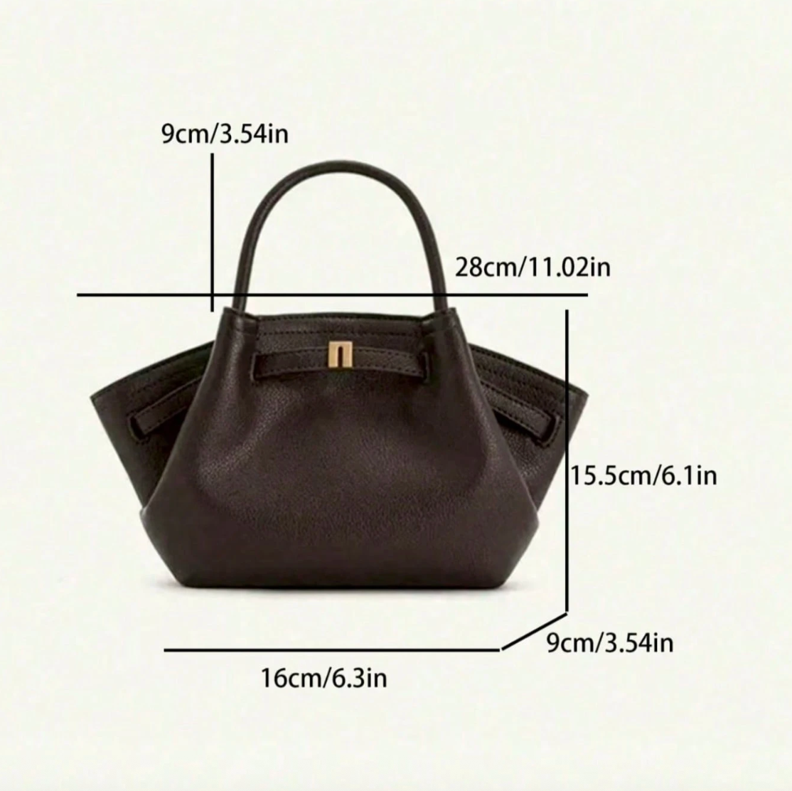 Bolso tote mini de rafia