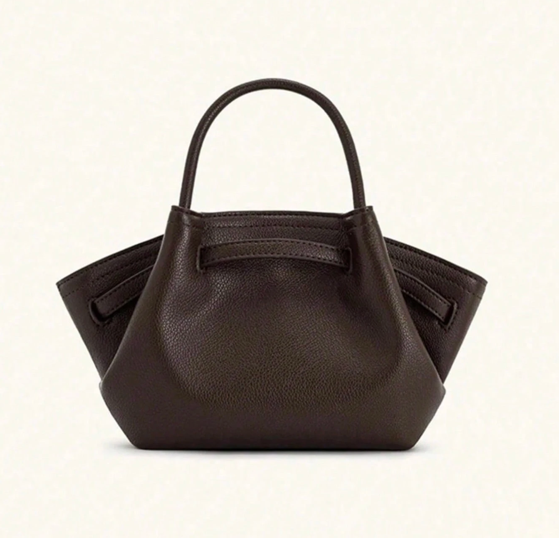 Bolso tote mini de rafia