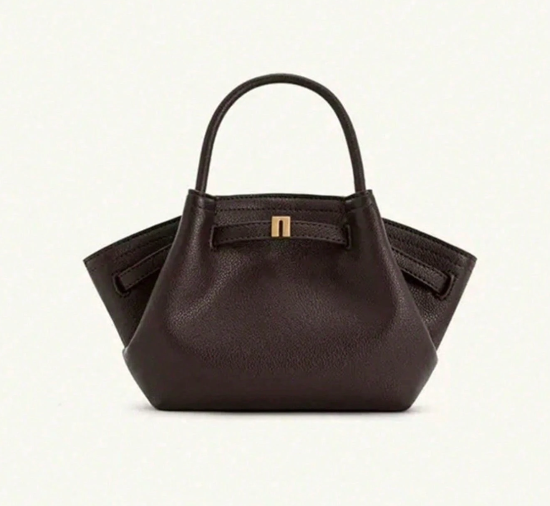 Bolso tote mini de rafia