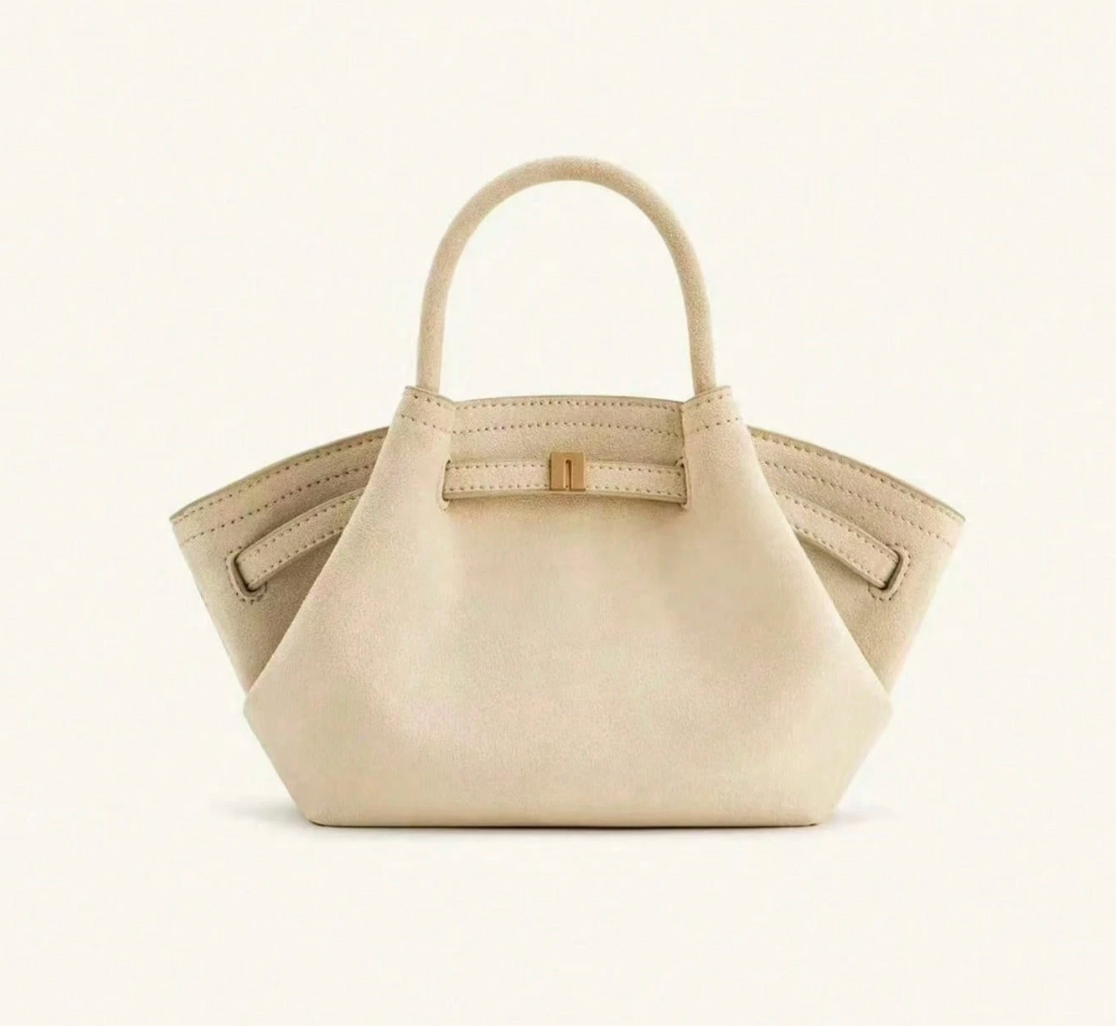 Bolso tote mini de rafia