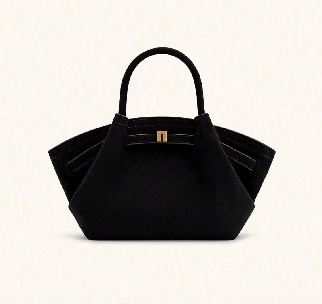 Bolso tote mini de rafia