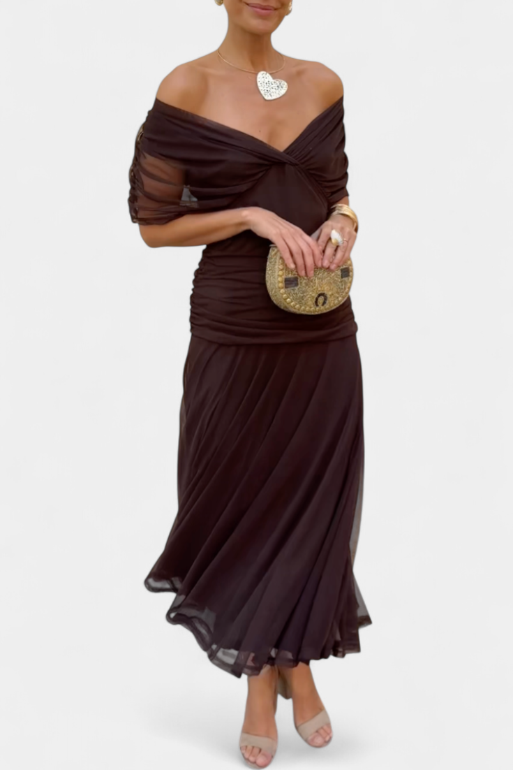 Freya - Vestido floral fluido con escote en V