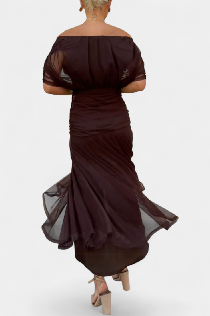 Sophia - Vestido plisado elegante que disimula el vientre