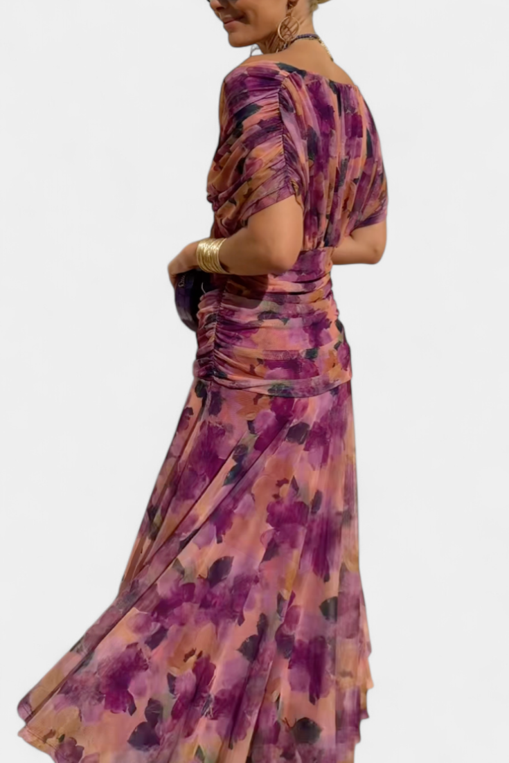 Sophia - Vestido plisado elegante que disimula el vientre