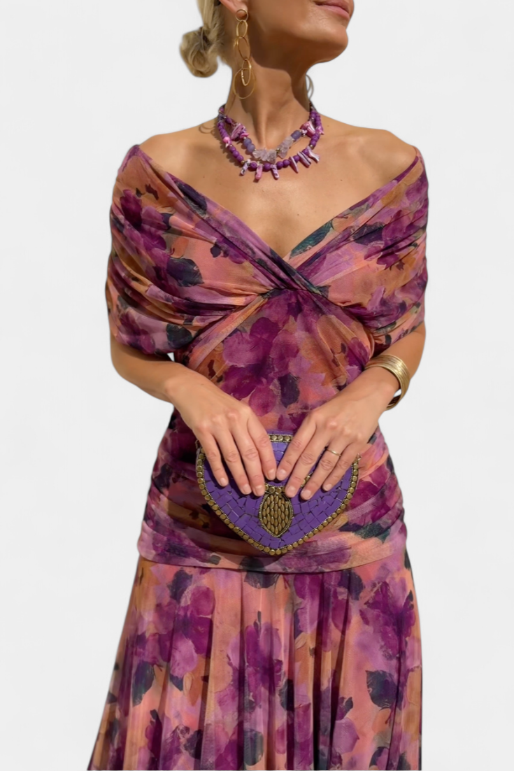 Lowenna - Vestido elegante de hombros descubiertos