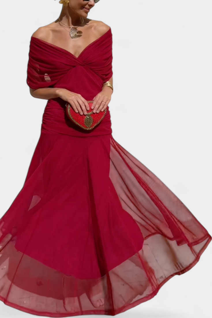 Freya - Vestido floral fluido con escote en V