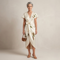 Ruby - Vestido cruzado floral atemporal