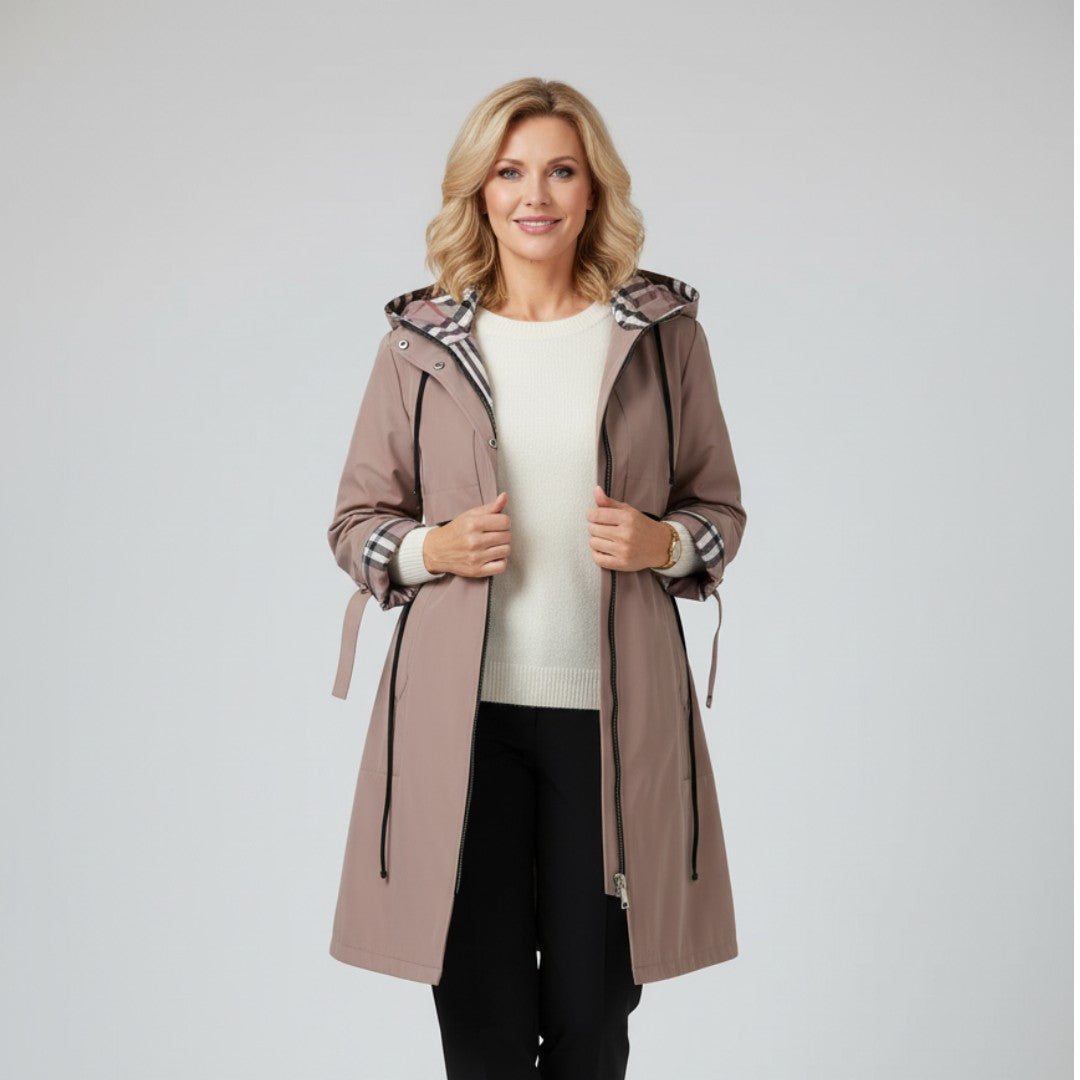 Orla - Abrigo impermeable y cortavientos con cremallera