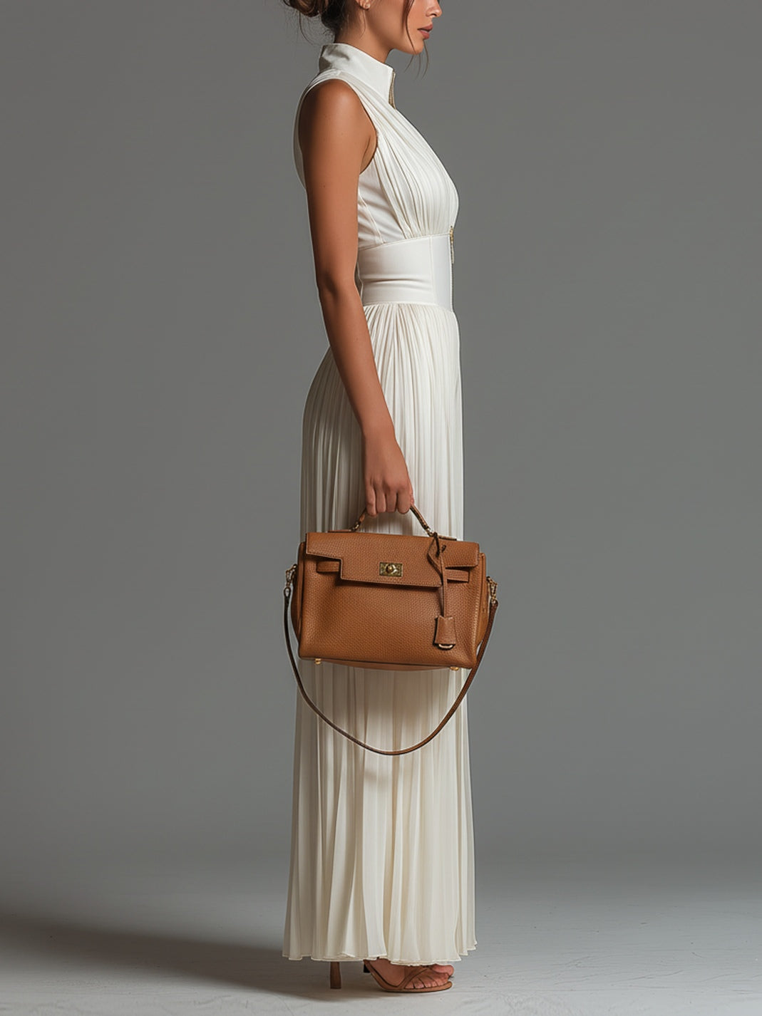 Mono Zsófia – Chiffon Plisado Blanco