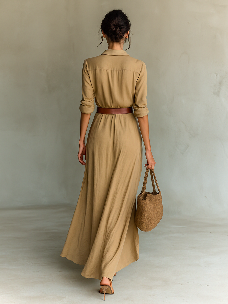 Sofia - Maxi vestido con cinturón