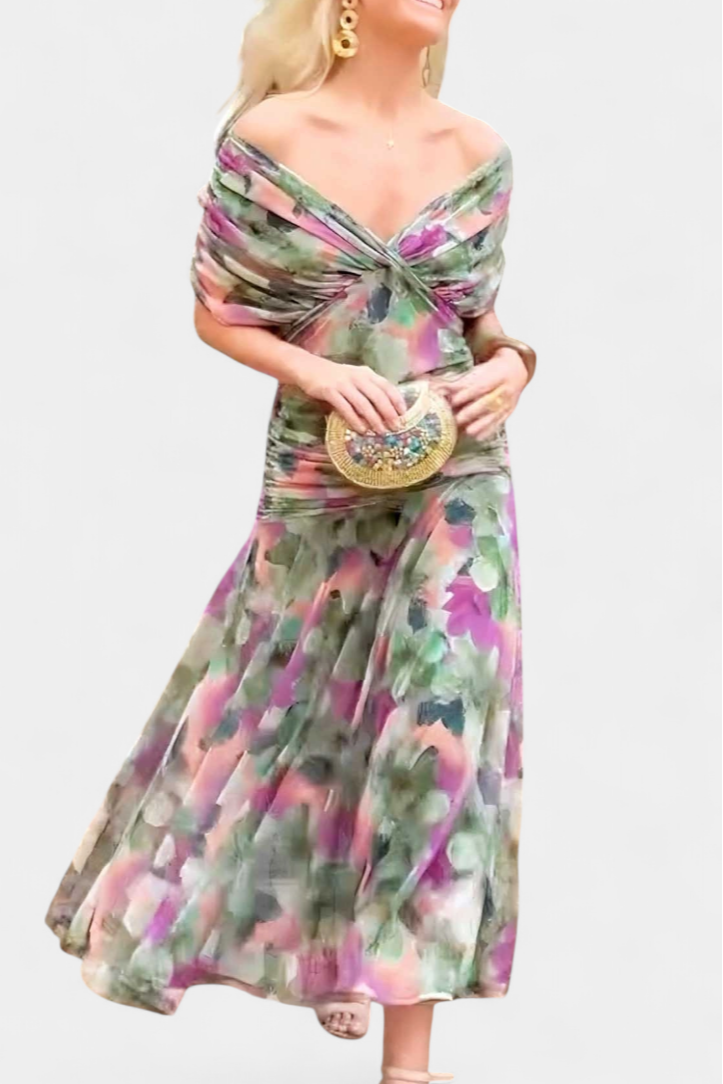 Lowenna - Vestido elegante de hombros descubiertos