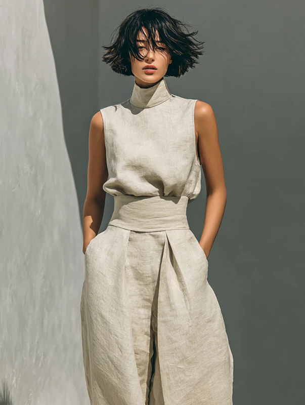 Nuria | Conjunto de Top Sin Mangas Minimalista