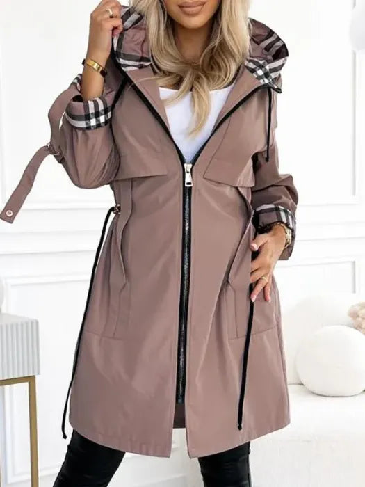 Orla - Abrigo impermeable y cortavientos con cremallera