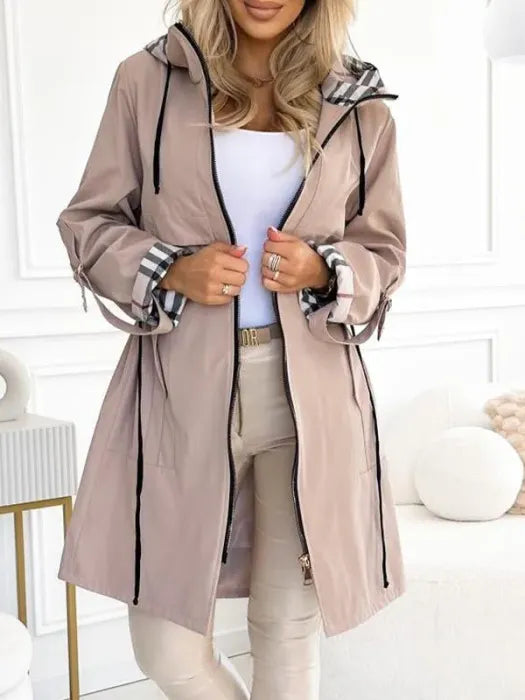 Orla - Abrigo impermeable y cortavientos con cremallera