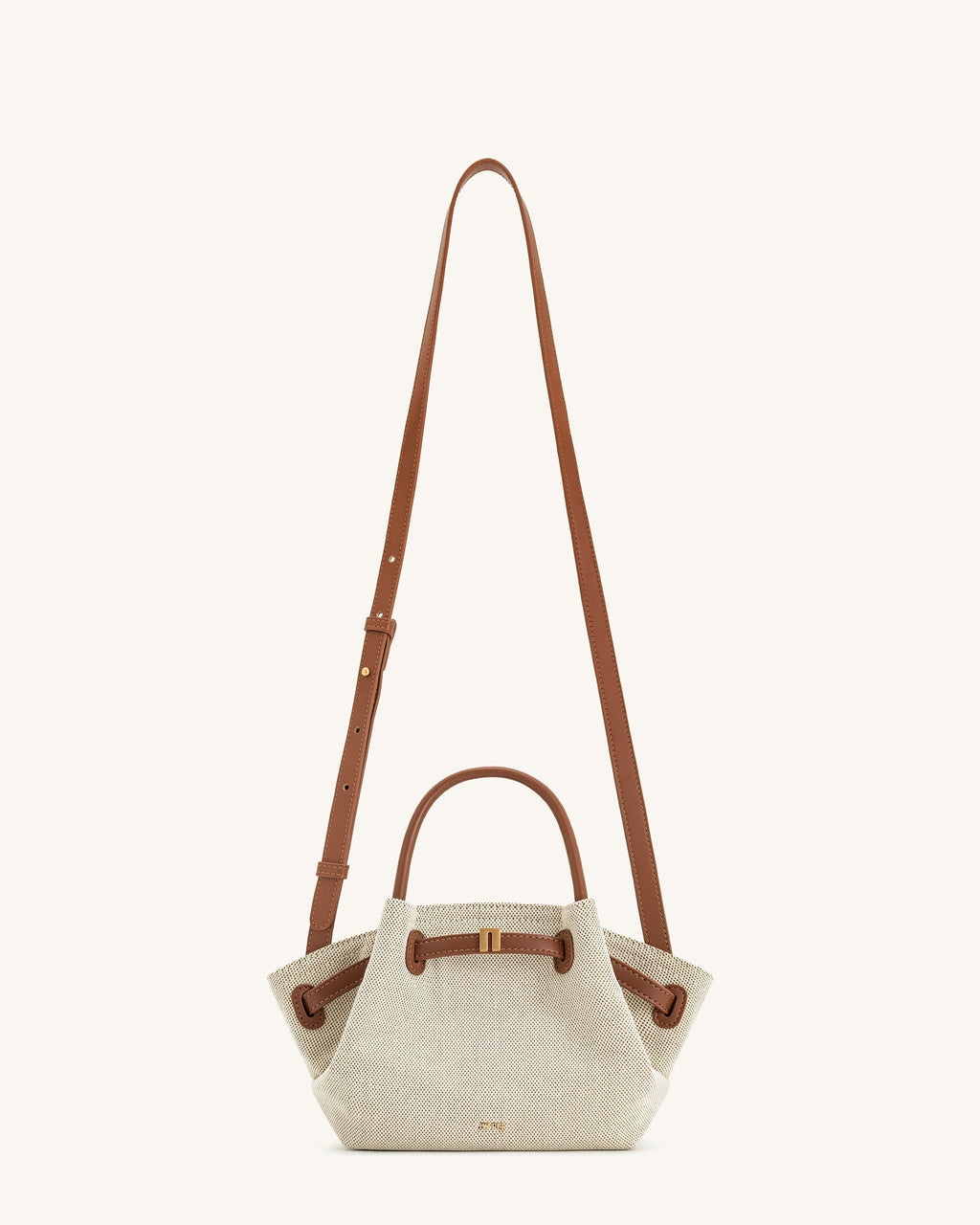 Bolso tote mini de rafia