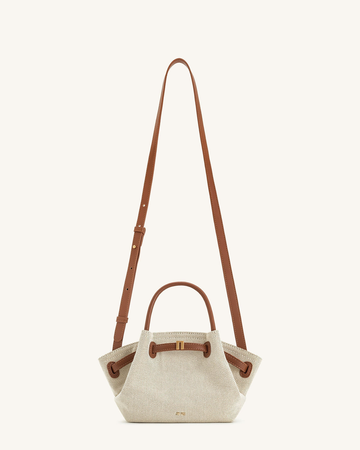 Bolso tote mini de rafia