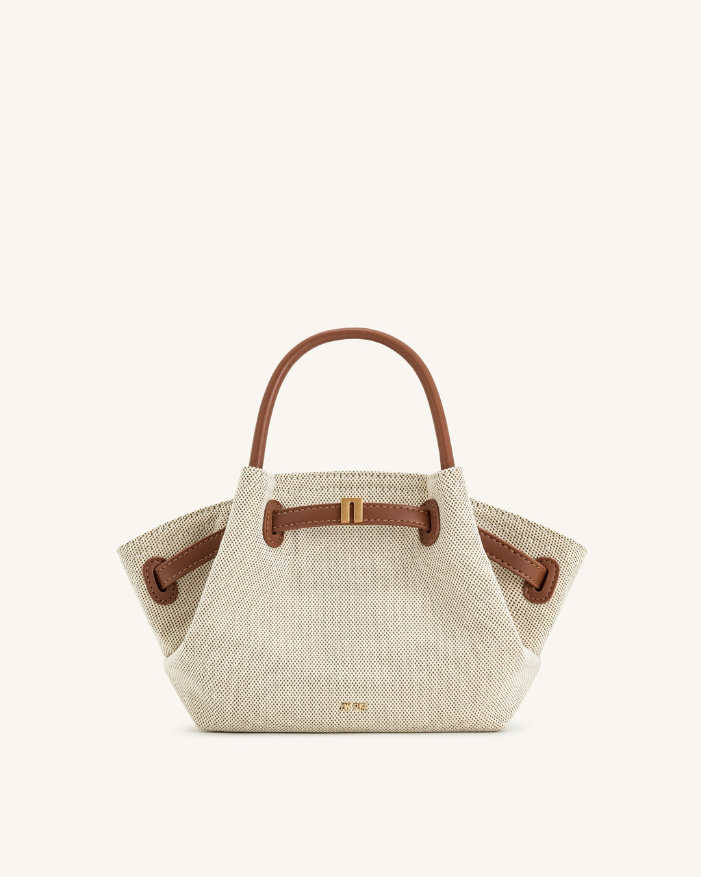 Bolso tote mini de rafia