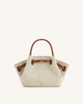 Bolso tote mini de rafia