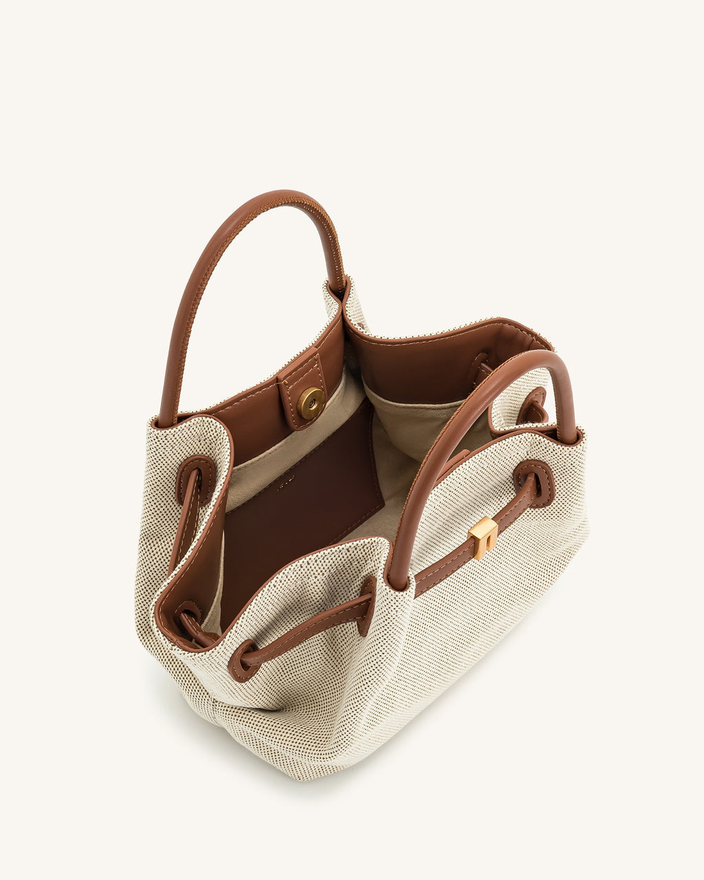 Bolso tote mini de rafia