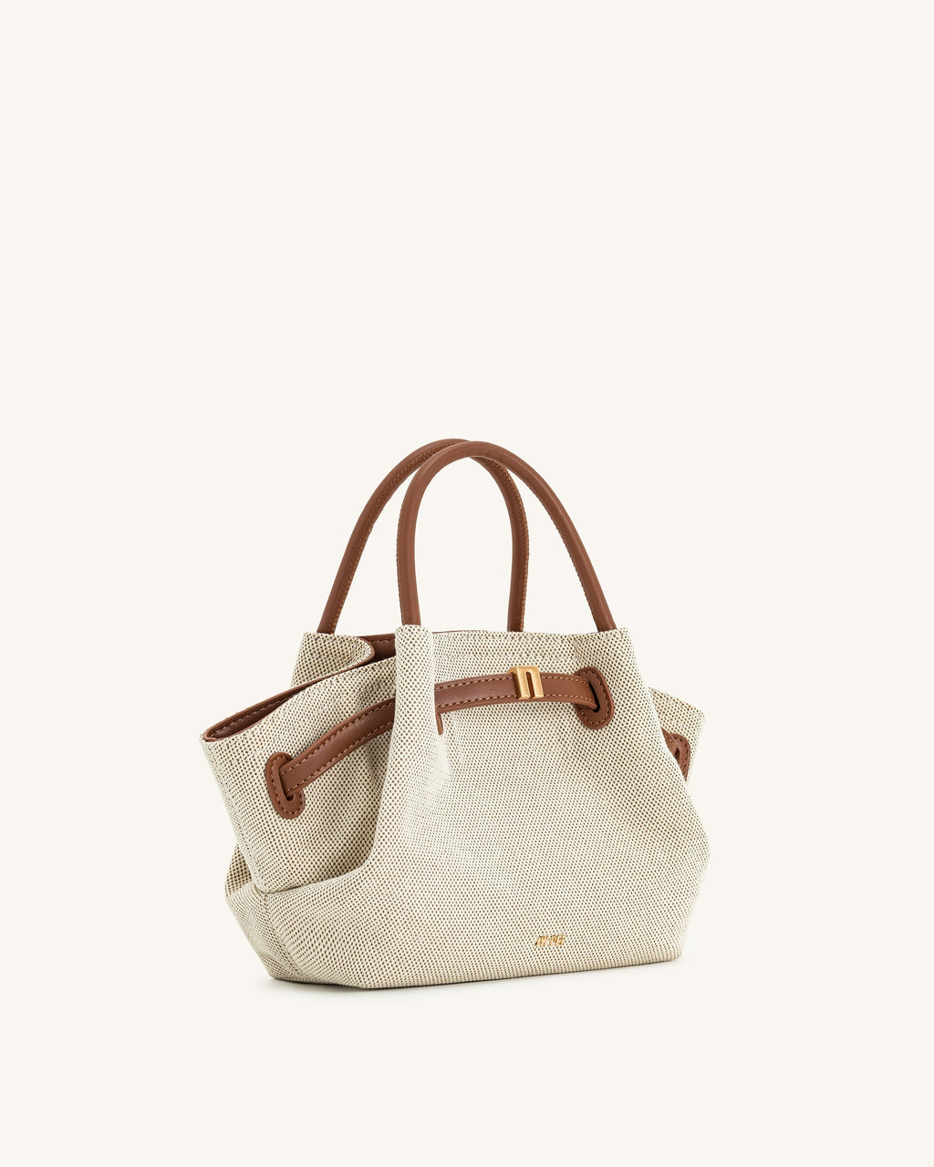 Bolso tote mini de rafia