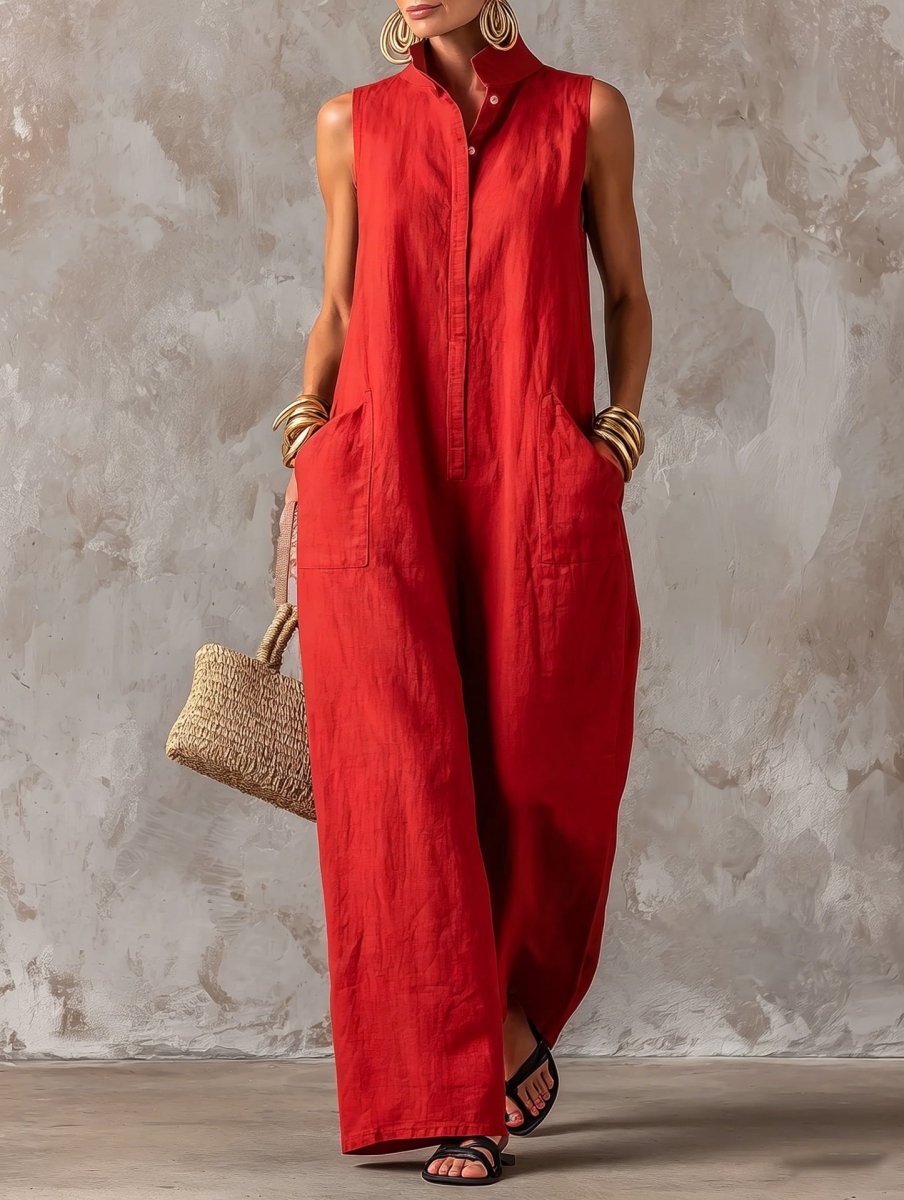 Lorena - Vestido Maxi Lino Costa