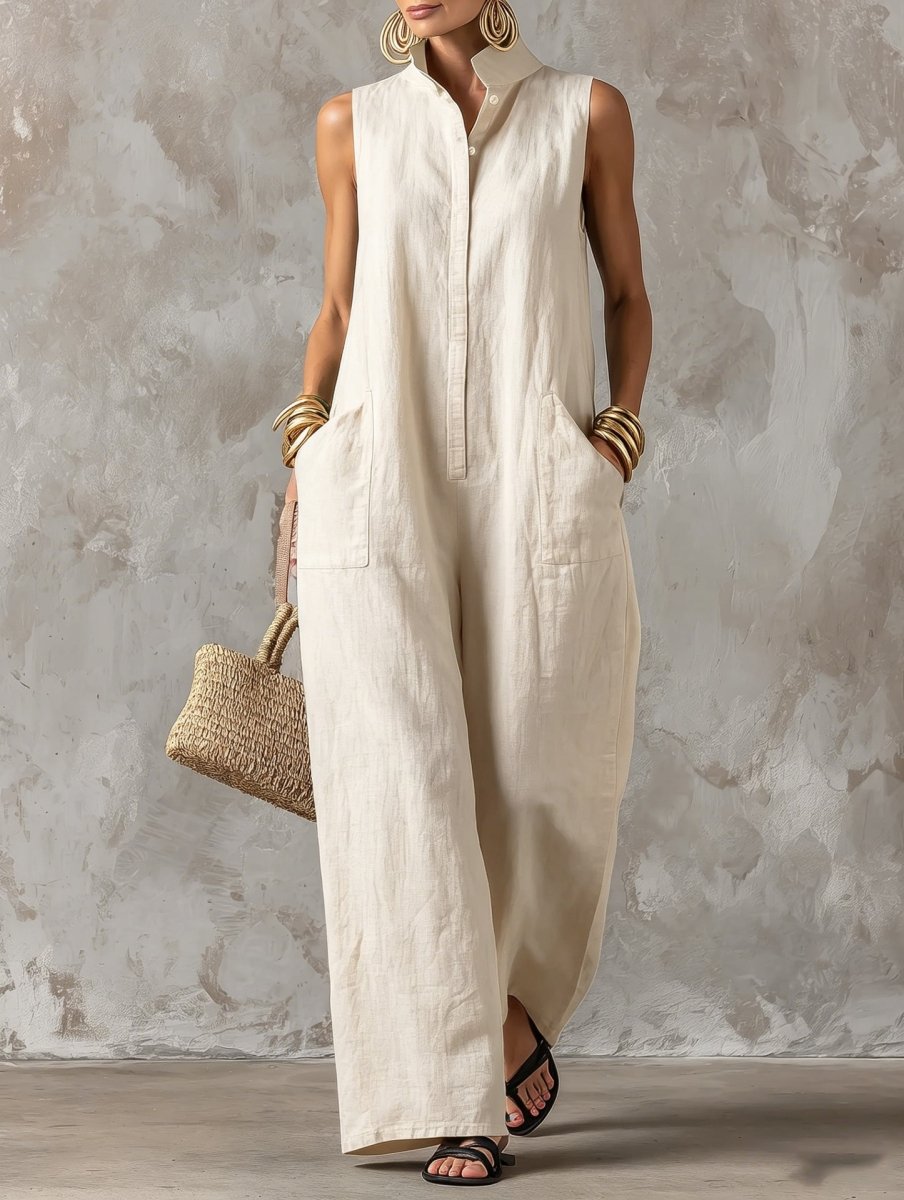 Lorena - Vestido Maxi Lino Costa