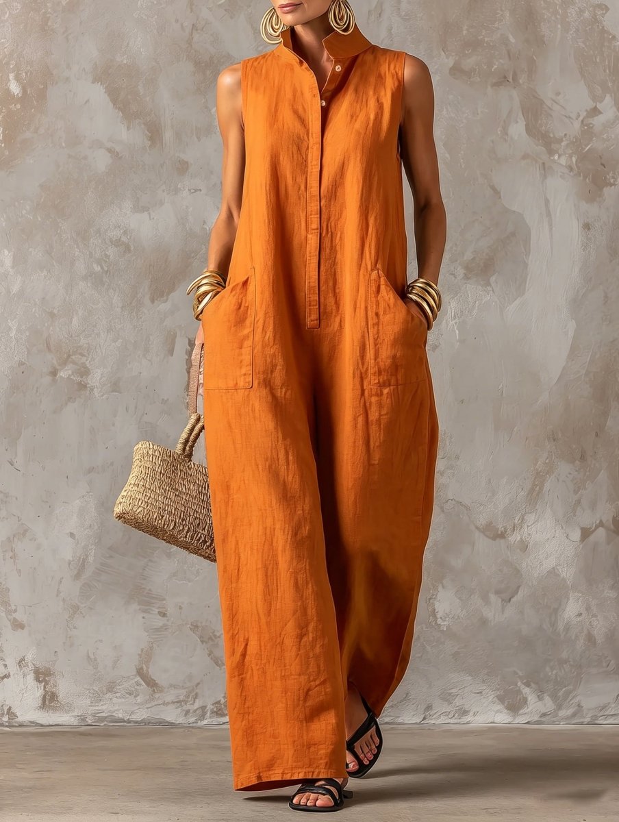 Lorena - Vestido Maxi Lino Costa